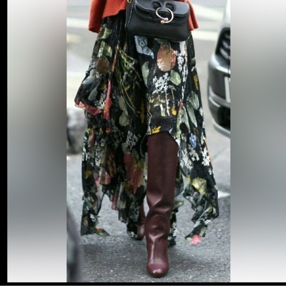 Coach KRISTA Tall Riding Leather Boots 7.5B Brown Calf Glove Fashion - Picture 1 of 12